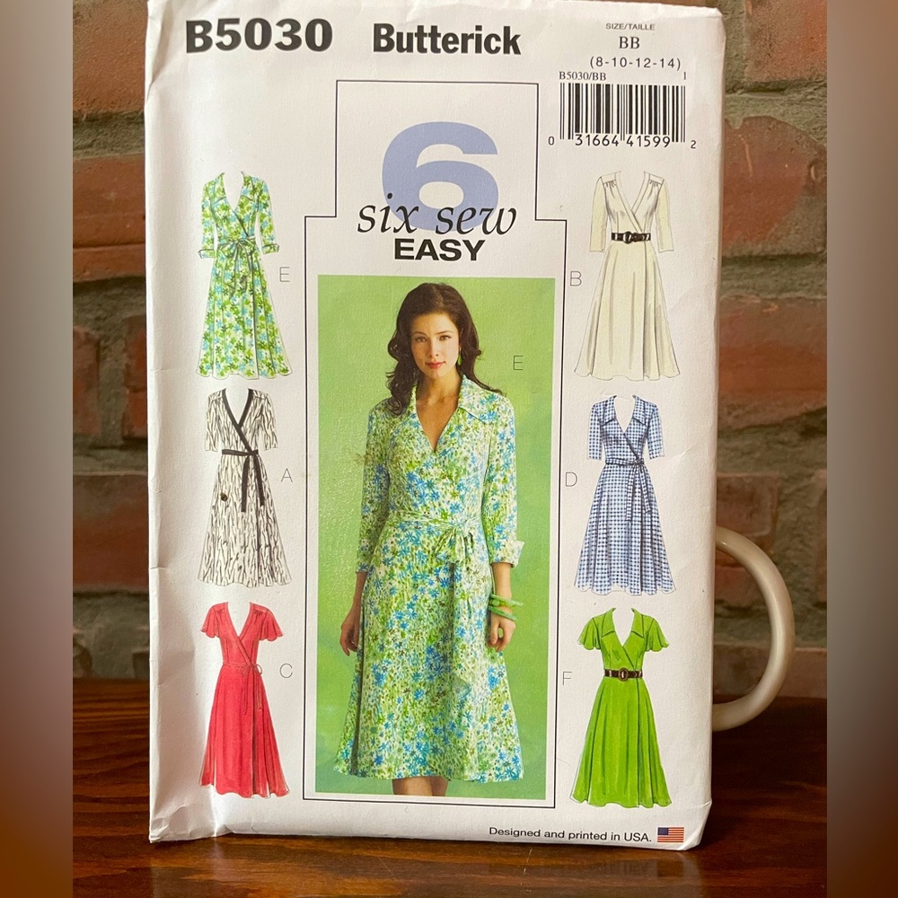 Butterick B5030 Women's Wrap Dress Pattern